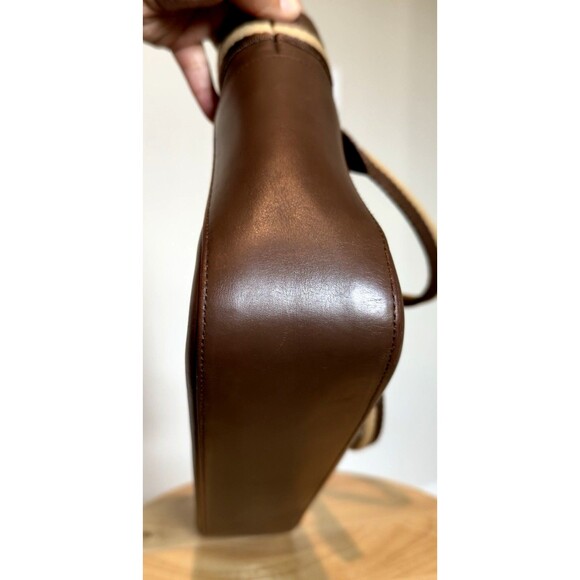 Vintage Gucci Brown Leather Web Tote Bag – Authenticated Y2K - Picture 10 of 16